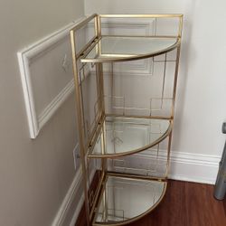 GoldCorner Shelf With Mirror Shelves