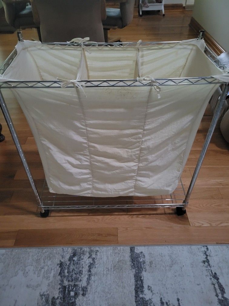 Chrome Laundry Sorter