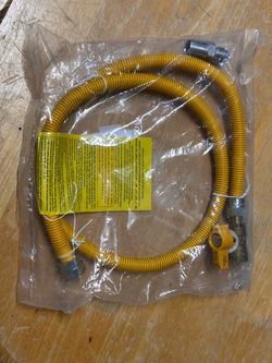 48” gas flex line connector hose 1/2” MIP x 1/2” FIP