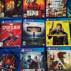 PS4 Games, $15 Each