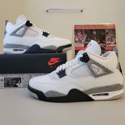 Air Jordan 4 White Cement OG Retro ✅️ Size 9.5 Men's 🆕️ DS Brand New, 100% Authentic Guaranteed 👌🏼Nike AJ4 IV 🔥🔥🔥 