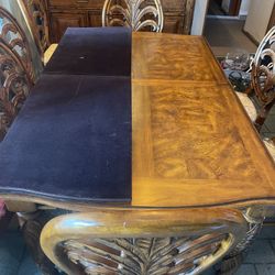 One Of A Kind Solid Wood Large Dining Room Set