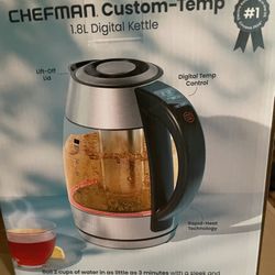 CHEFMAN CUSTOM -TEMP 1.8L ELECTRIC KETTLE