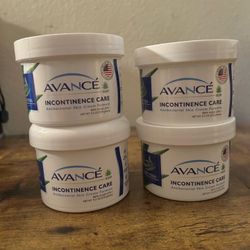 4 Pack Avancé Incontinence Cream Antibacterial Skin Cream Formula