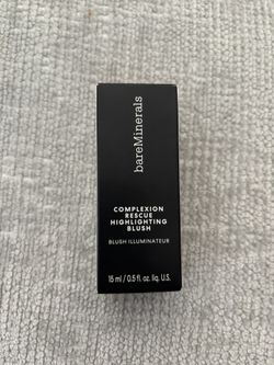 NEW BAREMINERALS COMPLEXION RESCUE HIGHLIGHTING BLUSH IN PEACH GLOW $12!!