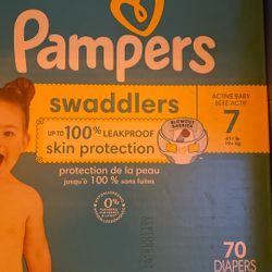 Pampers Swaddlers Size 7 70 Diapers 