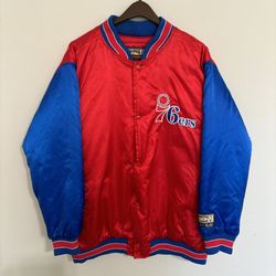 Vintage 76er’s X-Large Bomber Jacket.  Hardwood Classics Authentic By G-III.
