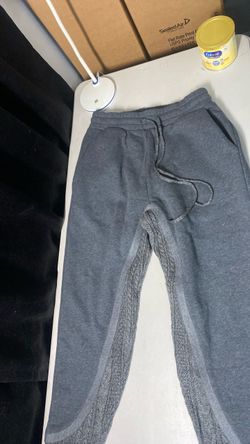 Gray Sweatpants with Drawstring