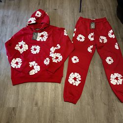 Denim Tears Sweatsuit Red