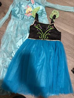 Disney Frozen Elsa & Free Anna Girls Costume Dresses