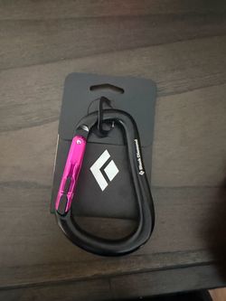 Black Diamond Magnetron Carabiner with Pink Gate