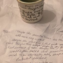 Pot, Decorated With A Quote From Bob Kerstetter 