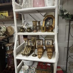 Vintage Wicker Shelf