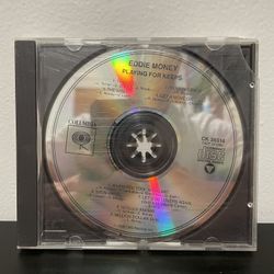 Eddie Money Playing For Keeps CD Album Rare 80s Rock Mint Disc Vintage Sony 1980