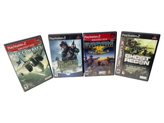 PS2 Lot Of 4 Military Fighter Games