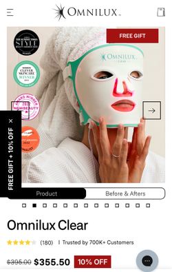 Omnilux Clear LED Face Mask
