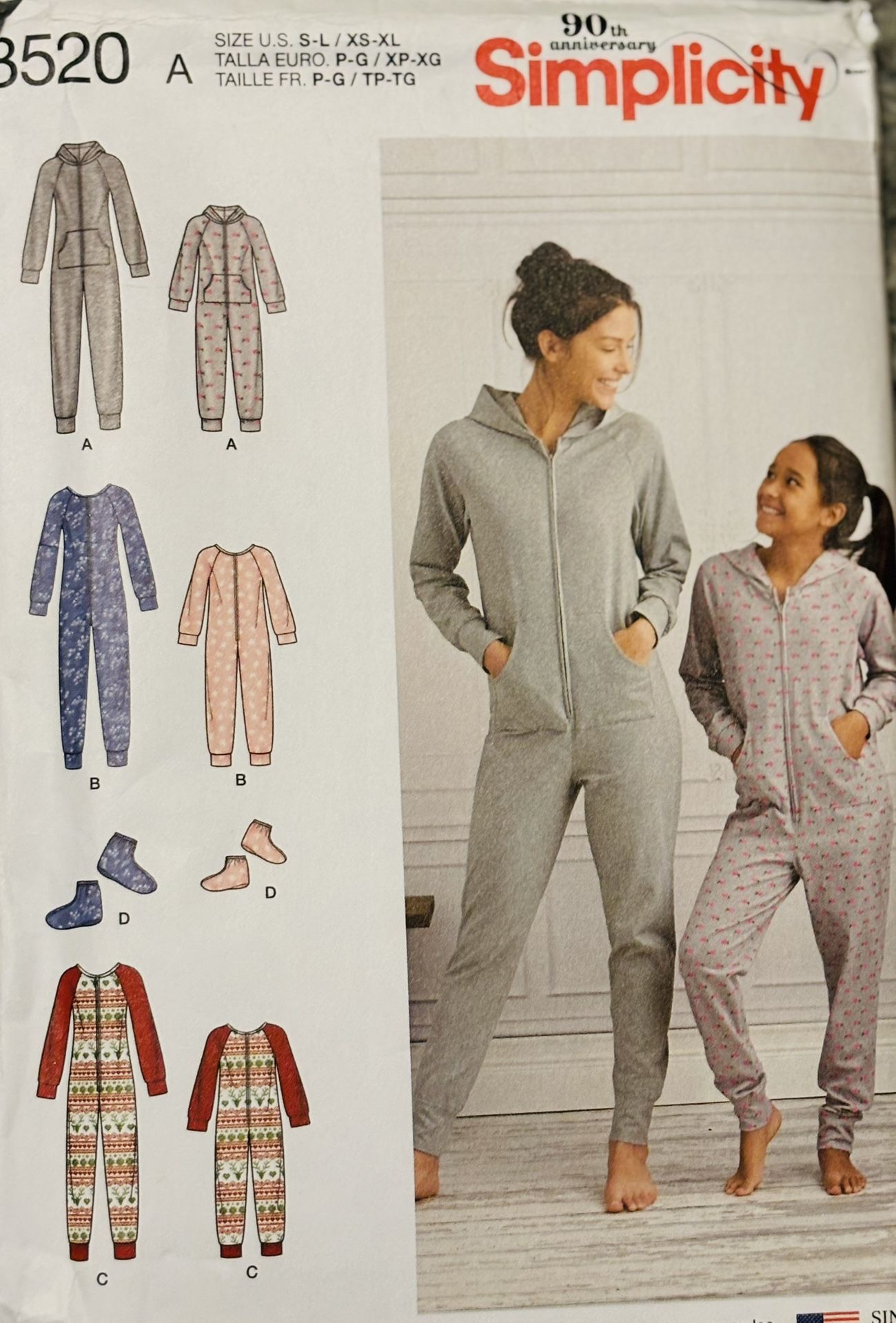 Simplicity 8520 Jumpsuit  Booties sizes Girls S-L Misses XS-XL UNCUT