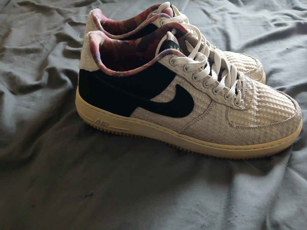 Nike Air Force 1 Low Woven Camo Neon Green For Sale