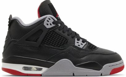 Air Jordan 4 Retro Bred Reimagined 2024 Style # FQ8213-006 Size 6.5Y