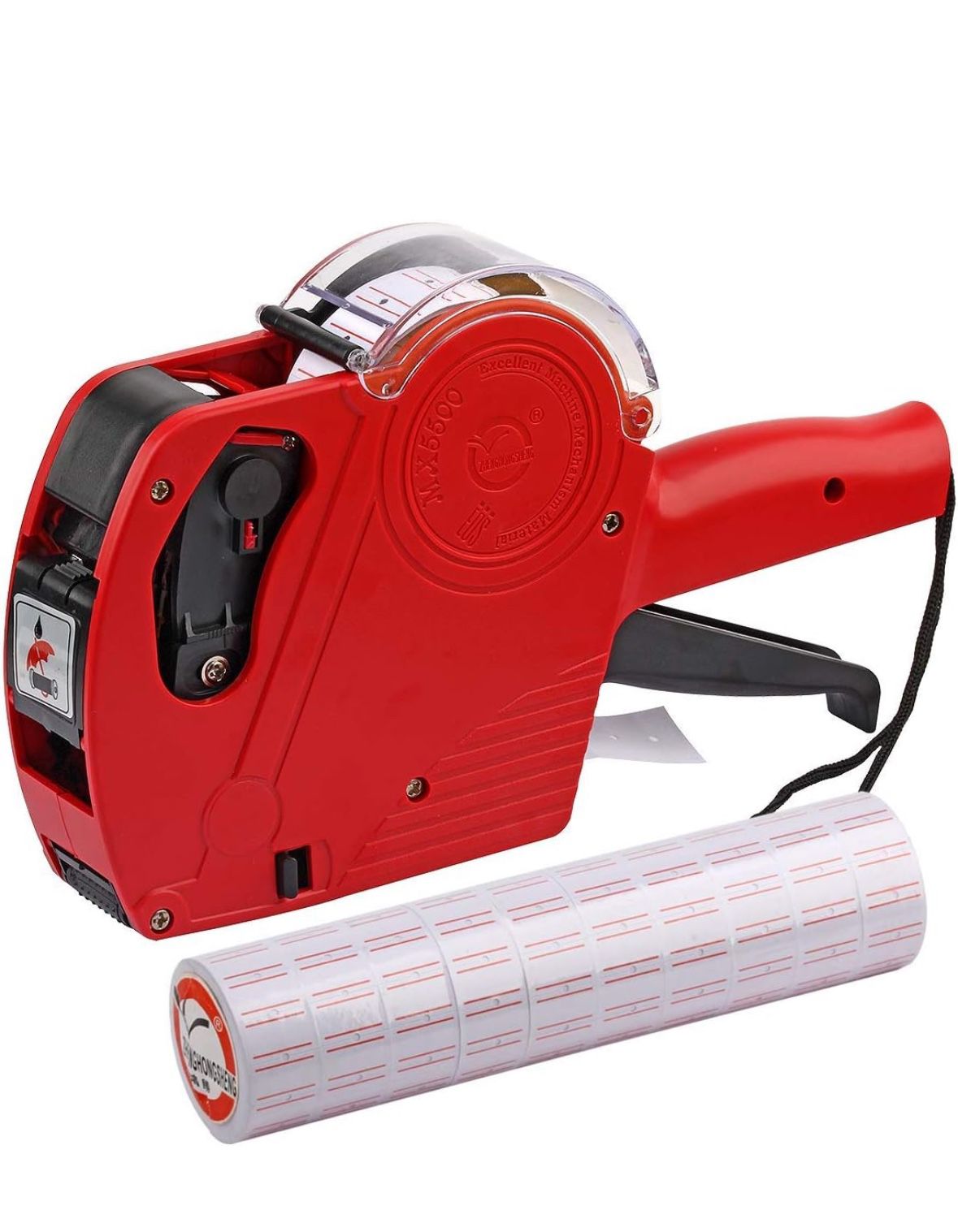 MX5500 EOS Red 8 Digits Pricing Gun Kit with 7,000 Labels & Spare Ink