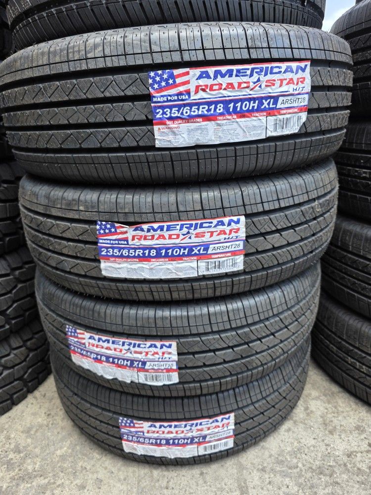 235 65 18 Vendo Un Seth De Llantas De La Marca American Con 50 Mil Millas De GarantÃa Las 4
