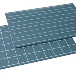 Montessori Greenboards with Double Lines and Squares (2pcs)
