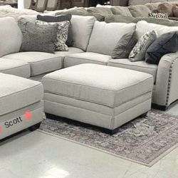 Brand New Ashley Couch Dellara Chalk Large Sectional 