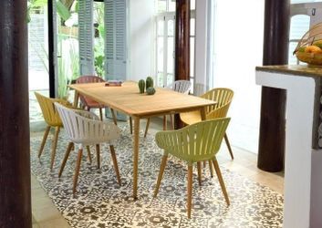 BRAND NEW 7 Piece Oval Dining Set | 100% FSC Certified Teak Finish Wood | Ideal Furniture Set for Outdoor