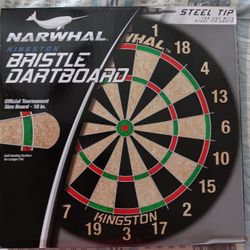 BRAND NEW IN THE BOX NARWHAL DARTBOARD