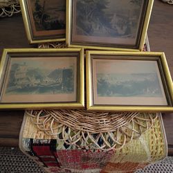4 lithograph pictures