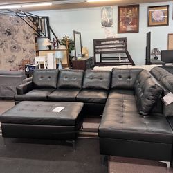 🔥Hot Deal🔥Brand New 2pc Name Brand Sectional Couch With Ottoman $849, Finance Available 