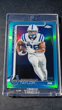 Jonathan Taylor Topps Chrome Blue Refractor /199