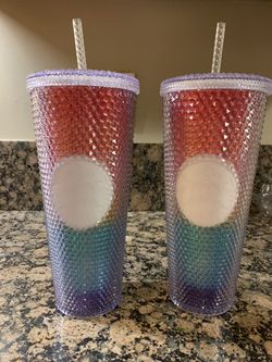 Limited Edition Starbucks 2020 Rainbow Studded Cup