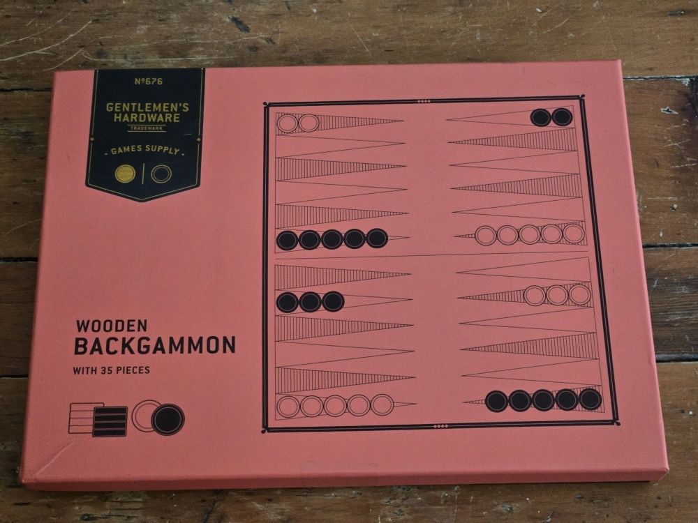 Wooden Backgammon Set (Gentlmens's Hardware)