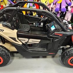 Canam 24v 4x4 Remote Control Leather Seats Shocks Soft Tires 8mph