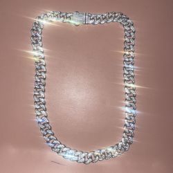 Cuban Link chain, Silver chain men