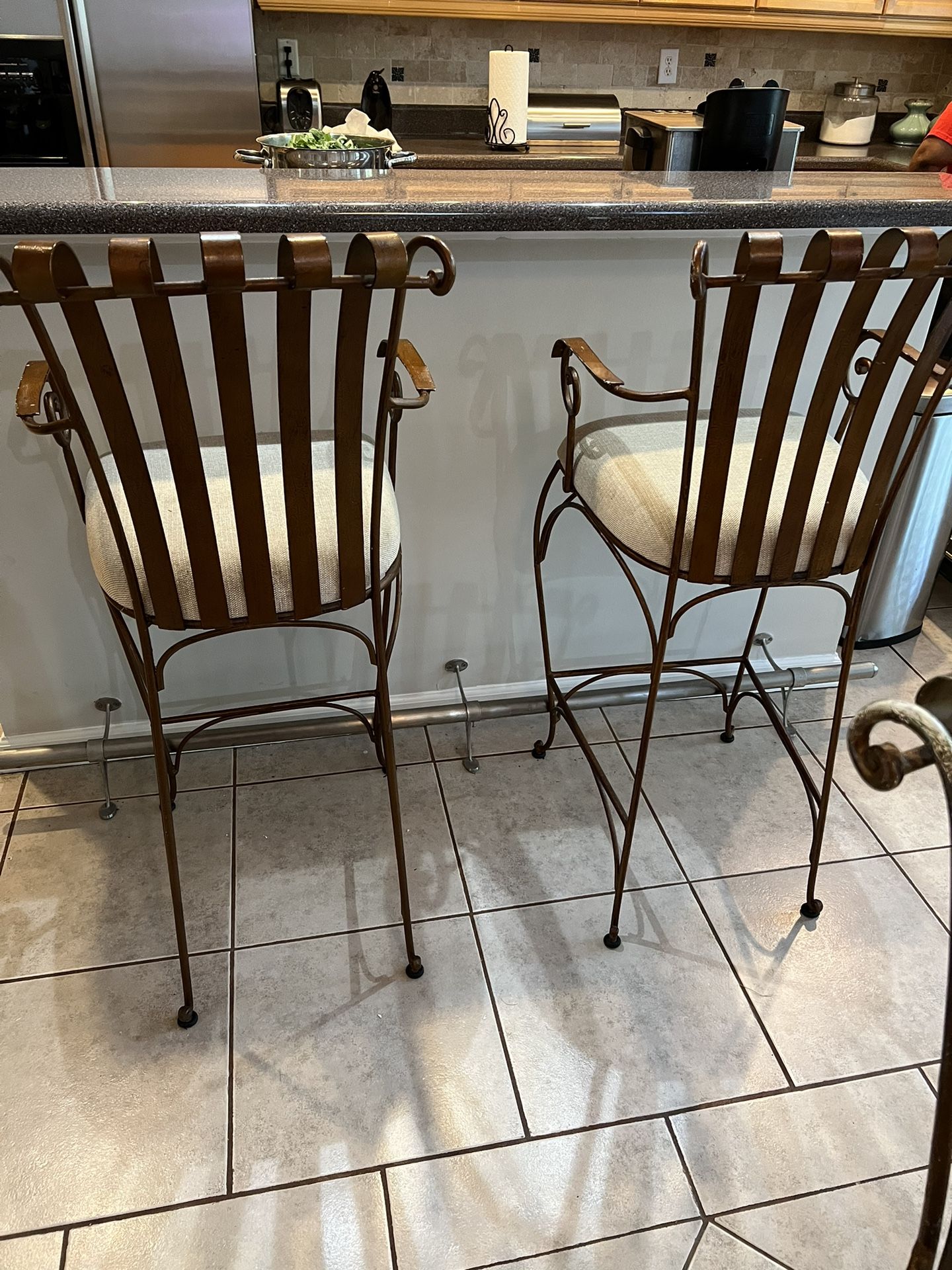 Barstool - Bronze Iron Set