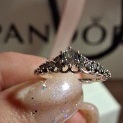 PANDORA AUTHENTIC BRAND NEW STERLING SILVER FAIRY TALE TIARA RING SIZE 8