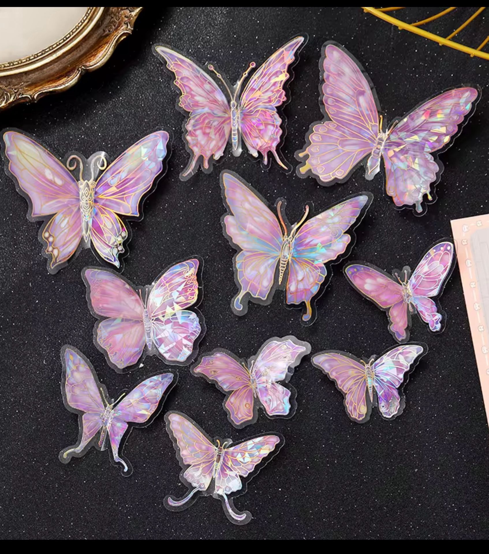 🦋 10 Pcs Pack Plastic Decoration Butterflies ..$3