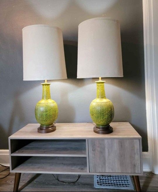 Vintage MCM Matching Lamps