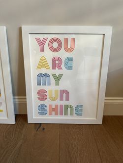 Colorful Kids Room Print “You Are My Sunshine”