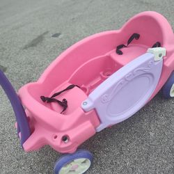 Princess pink wagon for children