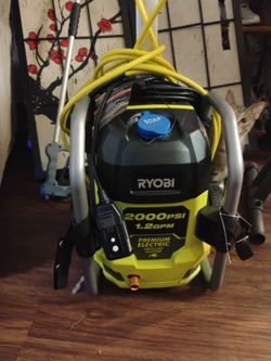 Ryobi electric pressure washer.