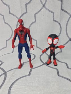 Spider-Man Marvel & Spidey Miles Morales Hasbro Spider-Man Set of 2 Figures