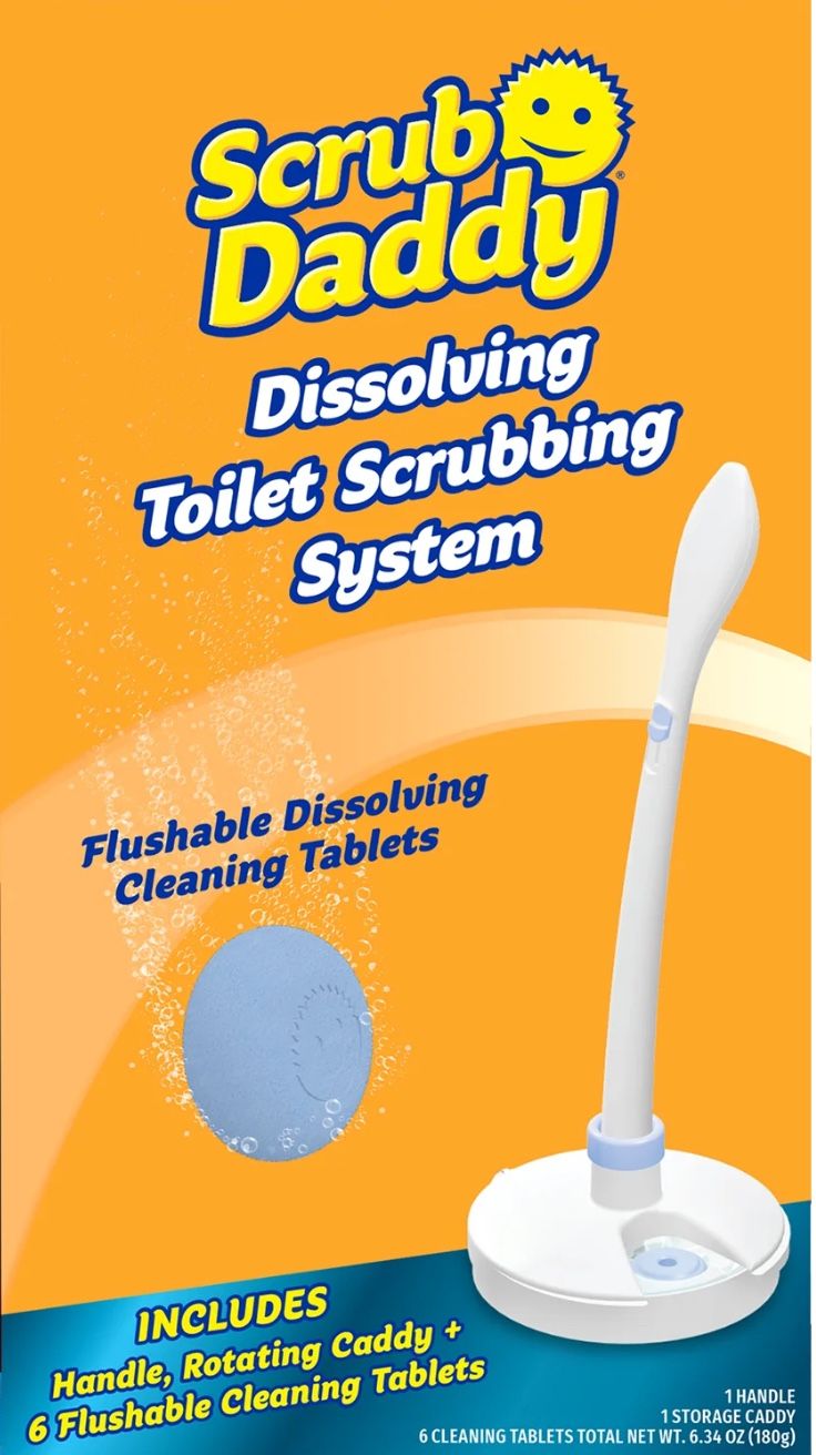 Scrub Daddy Dissolving Toilet Brush Kit