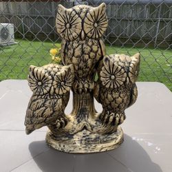 Owl  Trio Statue