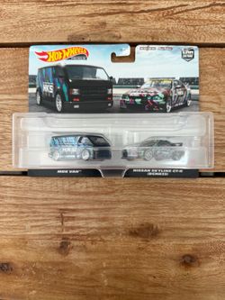 Hot Wheels HKS 2 Pack - Nissan GTR R33 & MBK Van