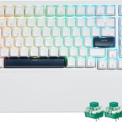 Hexgears Wireless Mechanical Keyboard with Wrist Rest,Tri-Mode BT5.0/2.4GHz/USB-C Hot Swappable  - E4 PRO