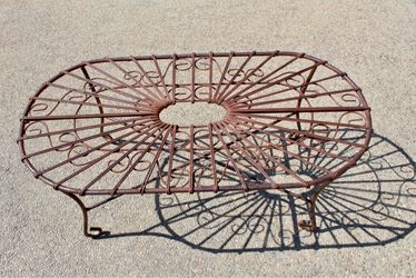 Wrought iron garden/plant stand