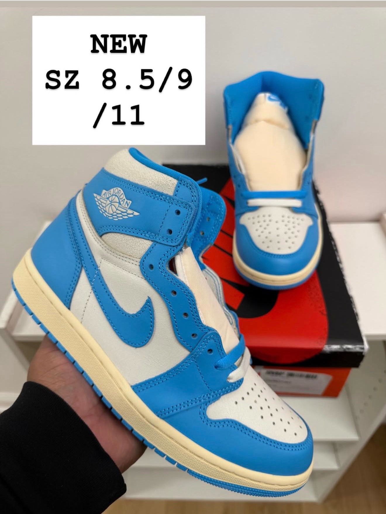NEW Air Jordan 1 UNC Reimagined SZ 8.5/9/11